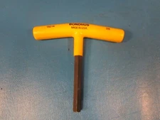 Bondhus 15214, Hex Key: 3/8", Cushion Grip T-Handle. 6" OAL, Steel