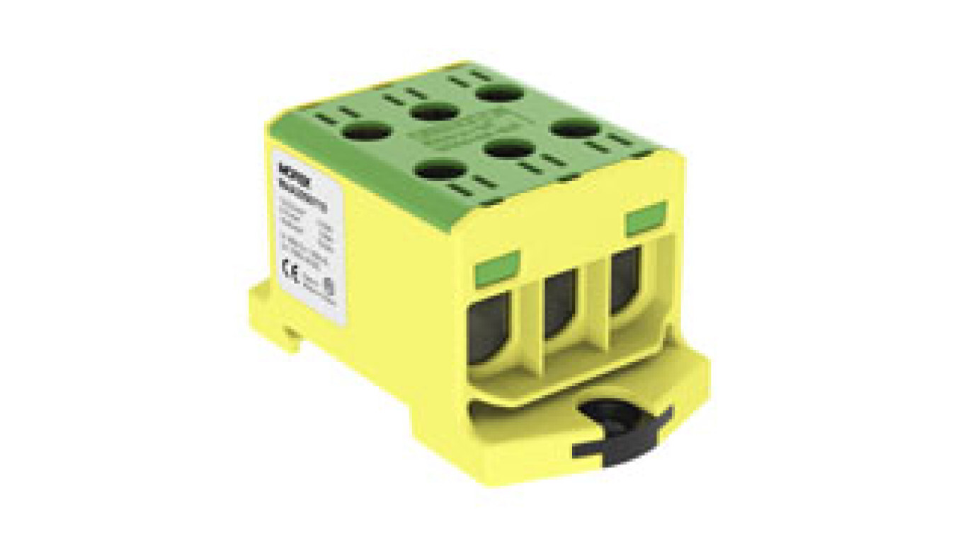OTL50-3 connector yellow-green 3xAl / Cu 1.5-50mm2 1000V Universal termin /T2UK