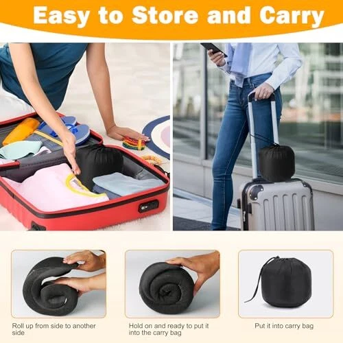 Travel Pillow, 360° Neck Support Memory Foam Travel Neck Pillow, Neck Pillow