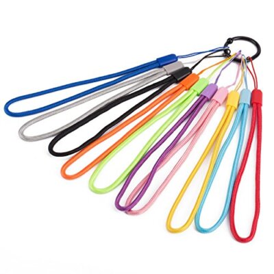 7-Inch Nylon Lanyards Wrist Strap: Versatile 10-Pack in Assorted Colors for 