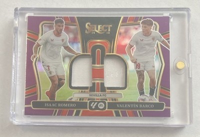 2024-25 Panini Select La Liga Barco/Romero #d /49 Purple Dual Swatches SP Insert