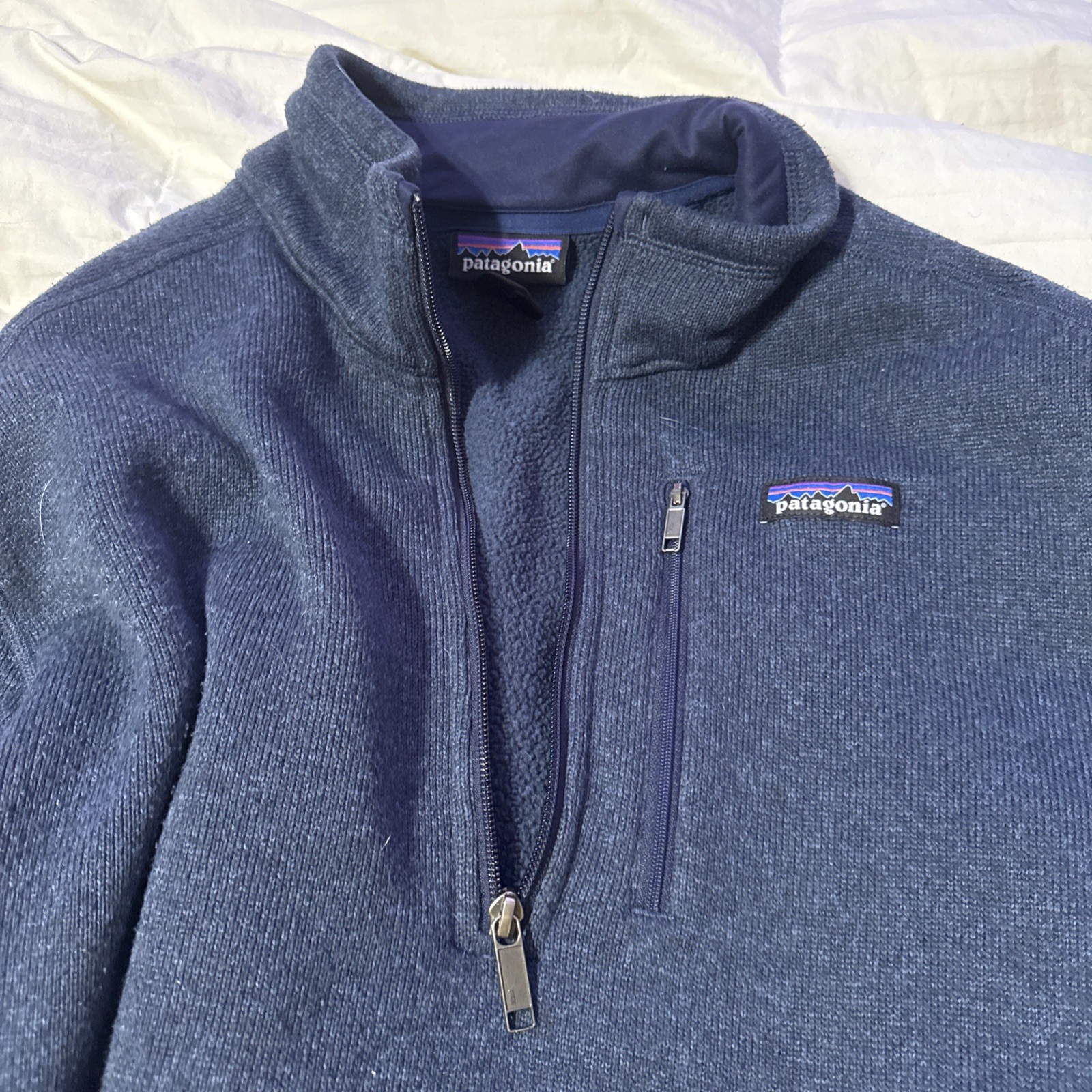 Patagonia Men's 1/4 Zip Fleece Better Sweater Pullover Jacket Blue Size XL thumbnail 4