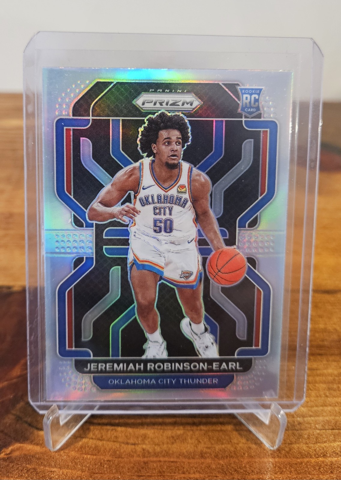 2021-22 Panini Prizm - Jeremiah Robinson-Earl #319 Silver Prizm (RC) Thunder