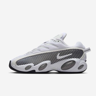 Nike x NOCTA Glide 'White Black' White Sneakers, Size 7 / 8.5W
