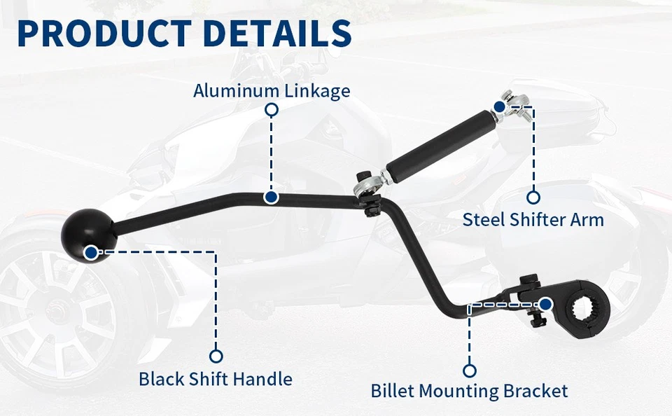 Forward&Reverse Shifter Kit For Can-Am Ryker 600 900 2019-25 Gear Shift Assembly - Image 4 of 4