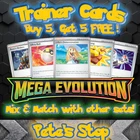 Pokemon Cards - Trainers -Mega Evolution Sets- Choose Your Own -BUY 5 GET 5 FREE