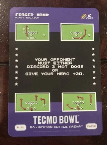 2026 Bo Jackson Battle Arena Tecmo Bowl Forced Hand Play PL11