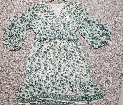Max Studio Dresses | Nwt Max Studio Green Floral Dress Size Small | Color: Green/White | Size: S | Pm-35819717's Closet