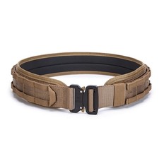 3 Layer Tactical Belt 1.75 inch - Quick Release Padded Molle System for Men 1...