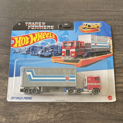 Hot Wheels Track Fleet Transformers Optimus Prime Truck 1:64 HYT56 ab 3-4