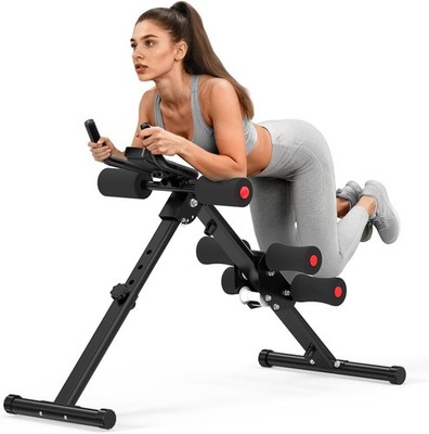 Bauchmuskel Trainer Ab Machine Schwarz 5 Höhenverstellungen 2 Neigungswinkel