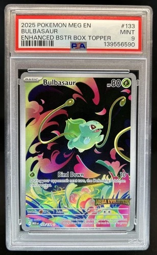 2025 Pokemon Mega Evolution Bulbasaur Promos #133/132 PSA 9