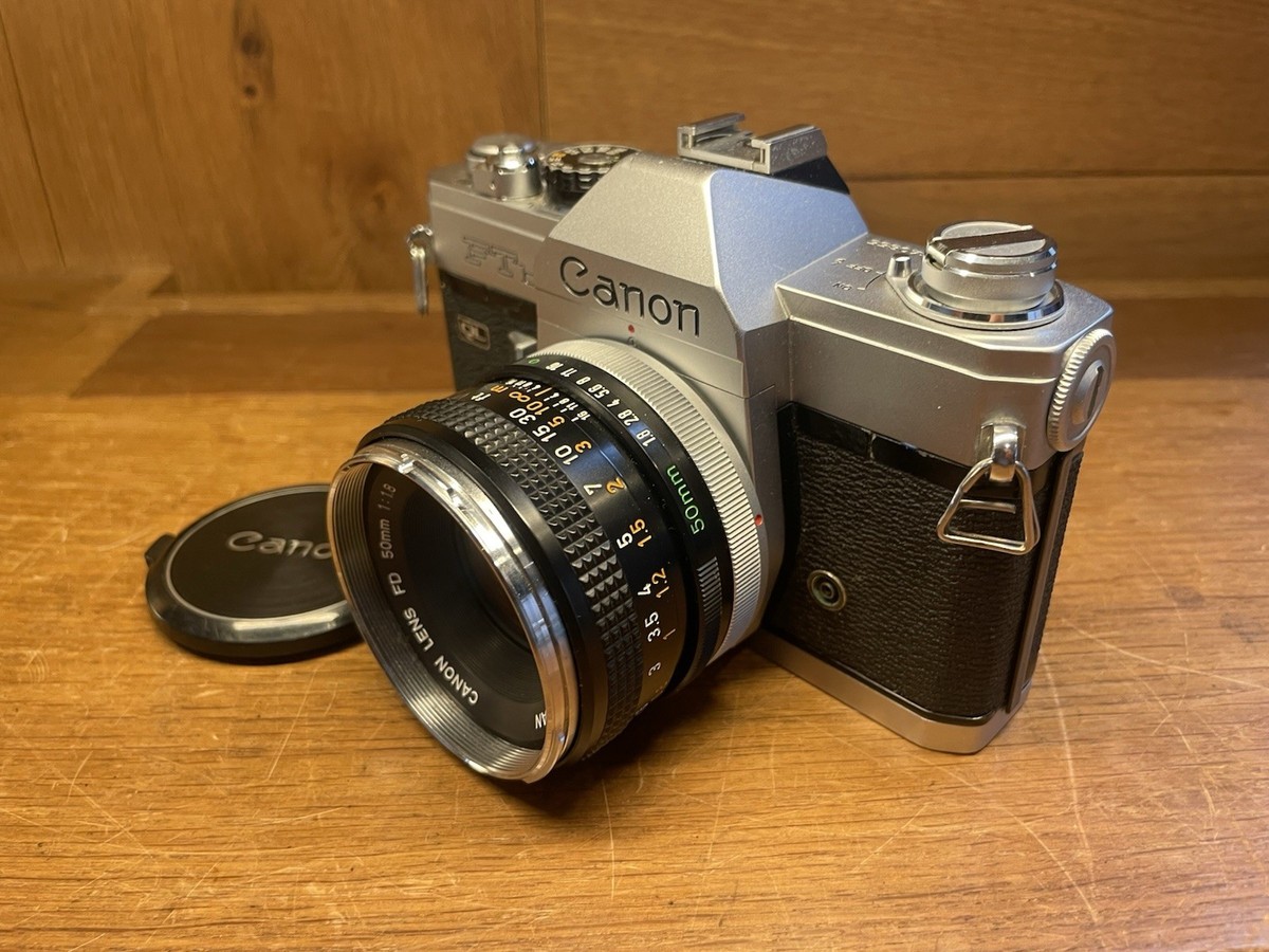 フィルムカメラ Canon FTb QL FD 50mm f/1.8 S.S. 277959 Near Mint ++* Canon FTb QL Film Camera FD 50mm F/1.8 Standard Lens
