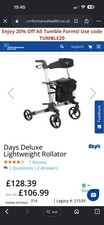 Days Deluxe lightweight 4-Wheel Rollator with Bag