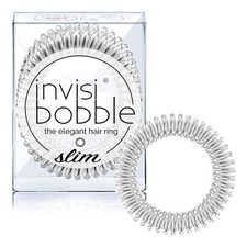 invisibobble SLIM Traceless Spiral Hair Ties, Chrome Sweet - Strong...