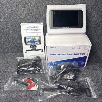 LeeKooLuu F09 HD Wireless Backup Camera & 5'' Monitor System Waterproof