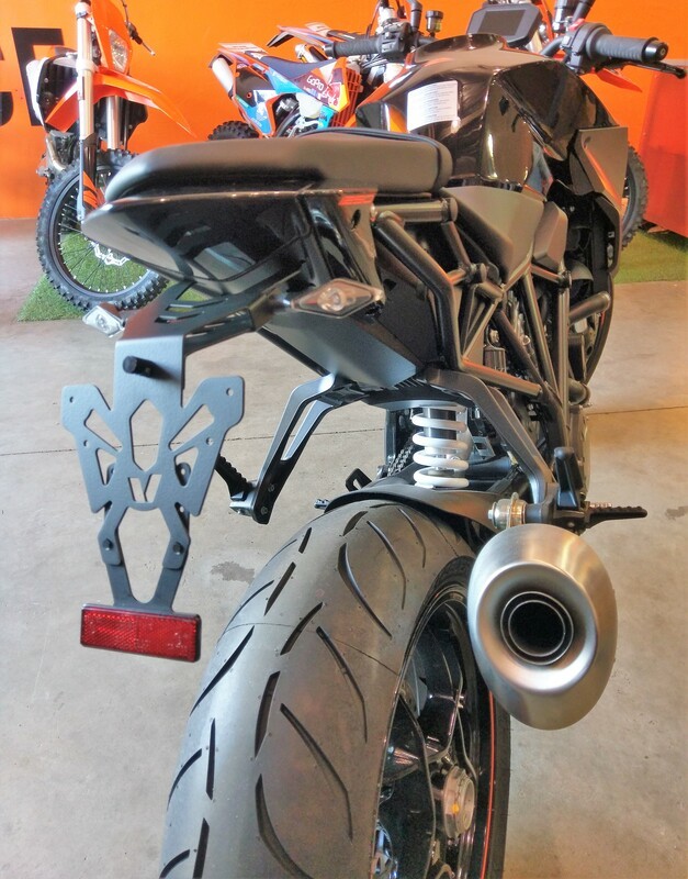 Support de plaque KTM 1290 Super Duke R V PARTS accessoire noir