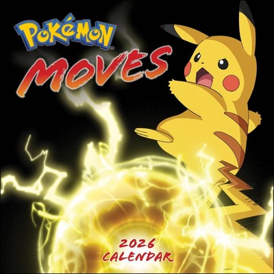 Pokmon Moves 2026 Wall Calendar by Pok?mon (English)
