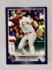 Evan Longoria 2022 Topps Series 2 Royal Blue Parallel #617 SF Giants Baseball
