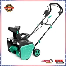 Electric Corded Snow Shovel Brushless Motor 20" Width, 10" Depth w/ LED Light 