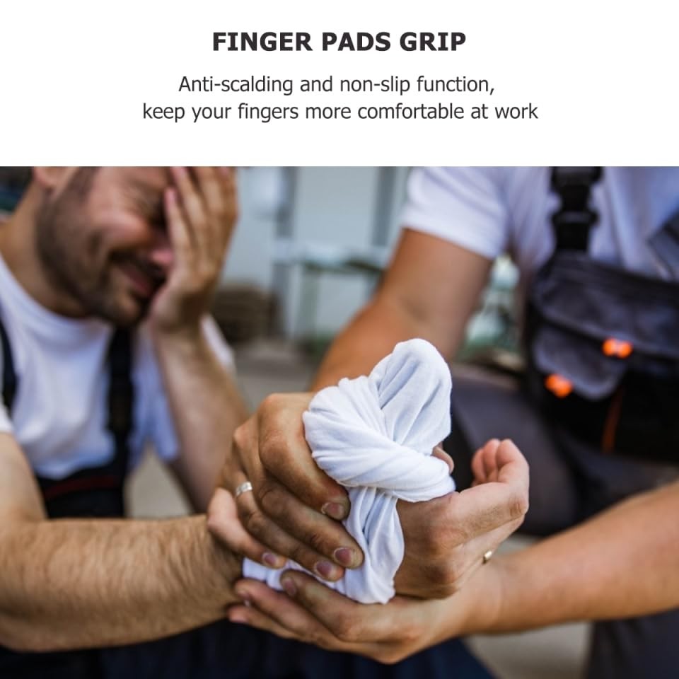 Healifty 10Pcs Silicone Finger Protective Covers 3.5x2.6cm, Assorted Color 