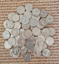 USA, Quarter Dollar Coins, Job Lot x 64 Coins George Washington Eagle