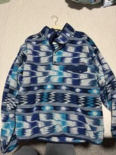 Patagonia Synchilla Snap-T Fleece Pullover Mens XL Aztec Southwestern Blue Teal