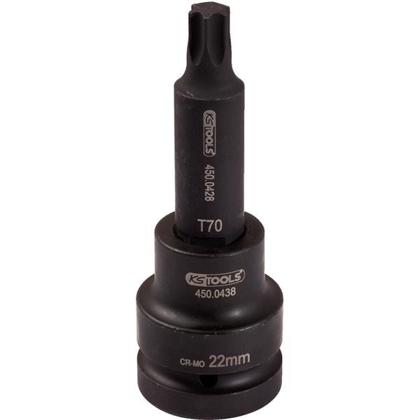 "Ks-Tools 450.0441 3/4\" Kraft-Bit-Stecknuss TX Lang T60 Chrom-MolybdäN"-image