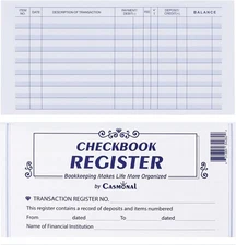 12 Pack Checkbook Register, Check Register Books for Personal and Work Use, Tran