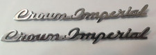 Vintage 1957 Oem Chrysler Imperial Crown Script Emblems With Intact Pins Vintage 1957 Oem Chrysler Imperial Crown Script Emblems With Intact Pins