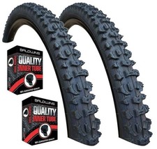 Image of Kenda SMOKE 24 x 1.95 Black Mountain Bike TYREs TUBEs K-816 Off Road MTB Knobby