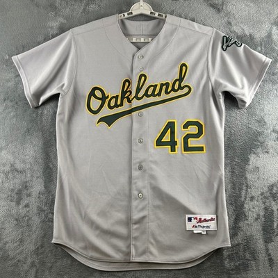 Majestic Oakland Athletics Team Issue Jersey Mens 48 MLB Jackie Robinson Day 42