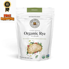 King Arthur Baking Organic Medium Rye Flour - 3 lbs for 48 Ounce Pack of 1 