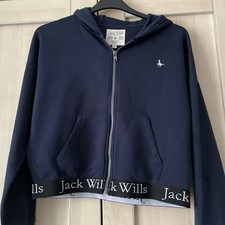 JACK WILLS BOYS NAVY HOODIE SWEAT 15-16 Years