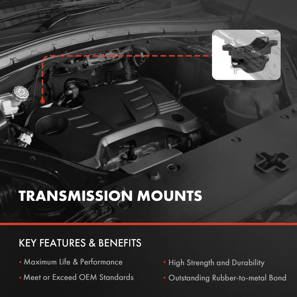 LH Transmission Mount for Ford Special Service Police Sedan Taurus Lincoln MKT Foto 3 de 4