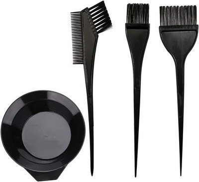 MOONMINI Hair Dye Color Brush and Bowl Set, Color Bowl Brushes Tool Mixing Bowl