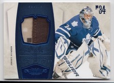 2010-11 Panini Dominion Blue Game Used Patch James Reimer /25 Toronto Maple