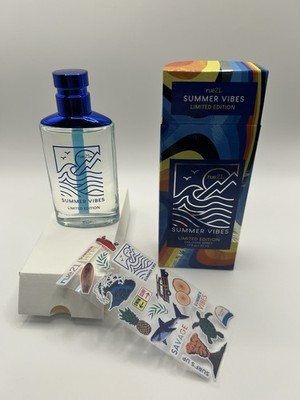 Rue21 Summer Vibes 1.7oz Cologne Limited Edition NEW + Stickers Discontinued