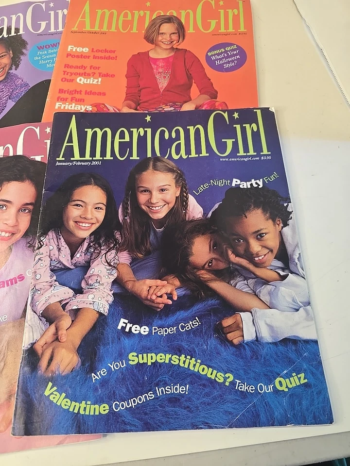 2001 American Girl Doll Magazine Set Of 4 Y2K Vintage Teen AG Missing 2 Issues Foto 2 de 4