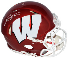 JONATHAN TAYLOR SIGNED WISCONSIN BADGERS FLASH AUTHENTIC SPEED HELMET BECKETT