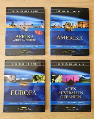 4 Foto Bände ENZYKLOPÄDIE DER WELT  von New World Edition | Original & Rar | Top