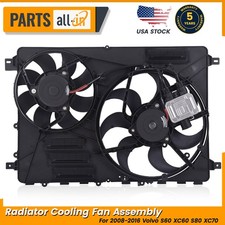 Fits Volvo S60 XC60 S80 XC70 2008-2016 Radiator Cooling Fan Assembly w/ Moudle