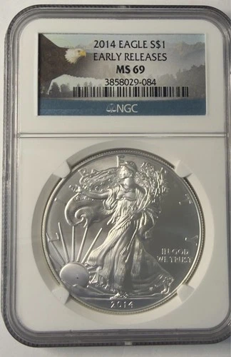 2014  American Eagle  Early Releases NGC Graded MS 69 . USE14UR6