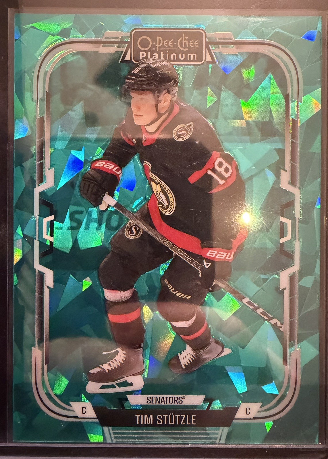 TIM STUTZLE 2025-26 OPC O PEE CHEE PLATINUM TURQUOISE FRAGMENTS /249 #150