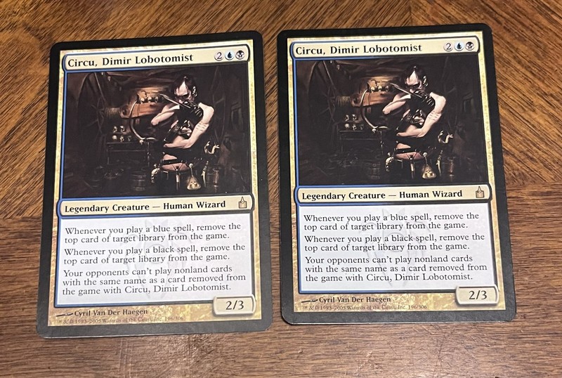 2x Circu, Dimir Lobotomist , Ravnica Rare, MTG
