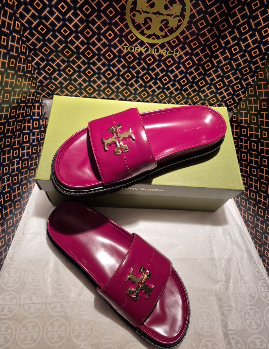 Tory Burch 黒エナメルxピンク　パンプス Gigi Heeled Sandal: Women's Designer Sandals | Tory Burch