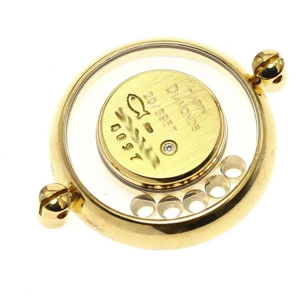 Chopard — Chopard Happy Diamonds 20/3957 24mm YG Gold Dial Quartz Watch #C4658