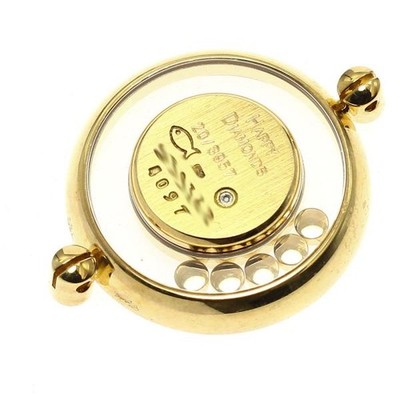 Chopard Happy Diamonds 20/3957 24mm YG Gold Dial Quartz Watch #C4658