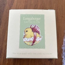 Longaberger Easter Tie On Chick Bow Easter Egg #30108