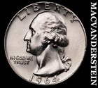 1964 Washington Quarter-Choice Gem Brilliant Unc Lustrous No Reserve #G7558